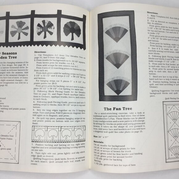 Vintage 1986 Branching Out Tree Quilts Carolann Palmer Quilting Patterns Ideas - Picture 7 of 11